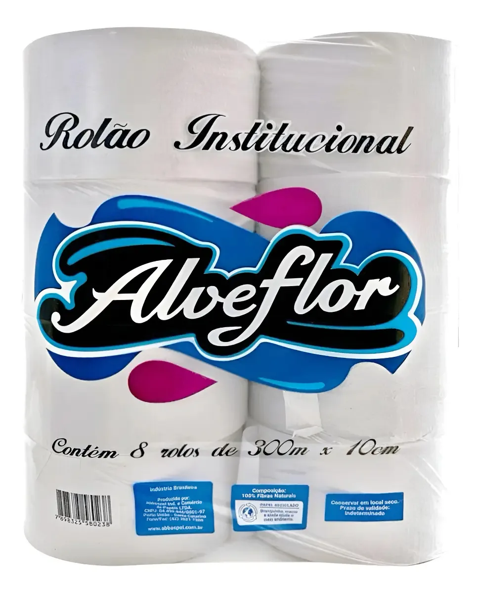 Papel Higiênico Rolão Institucional Extra Luxo 8 Unidades