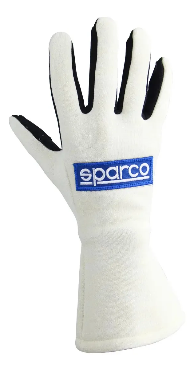 Luva Kart Corrida Sparco Racing Certif. Sia / Fia Cor Branco Tamanho 08