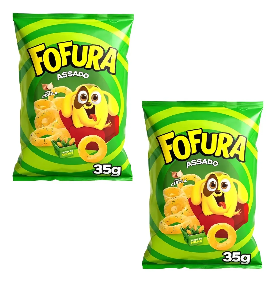Kit 20 Biscoitos Salgado Assado Fofura Cebola 35g Crocante