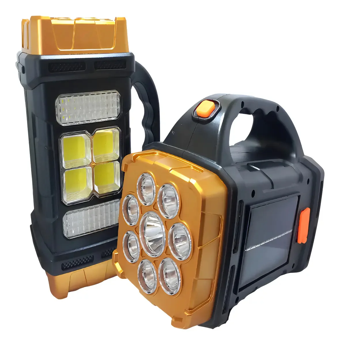 Lanterna Holofote De Mão Led Super Potente Energia Solar Usb