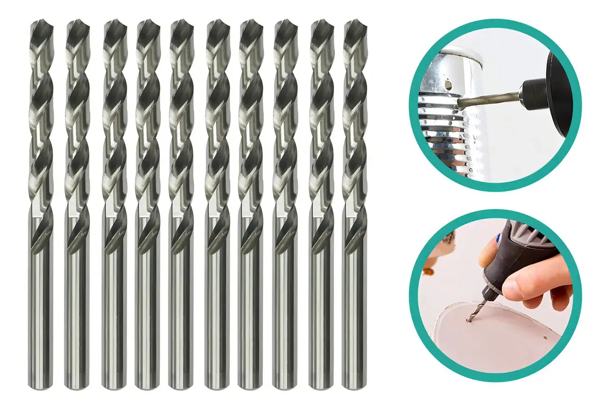 Kit 10 Mini Brocas 3mm Fina Para Micro Retífica E Furadeira