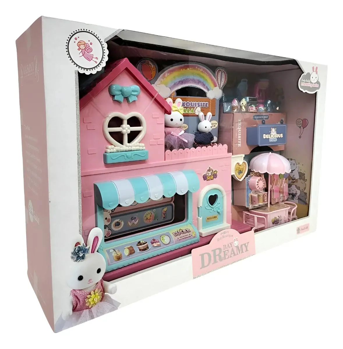 Playset Bunnies em sua caixa de sobremesas ELG 6674 Color Dessert