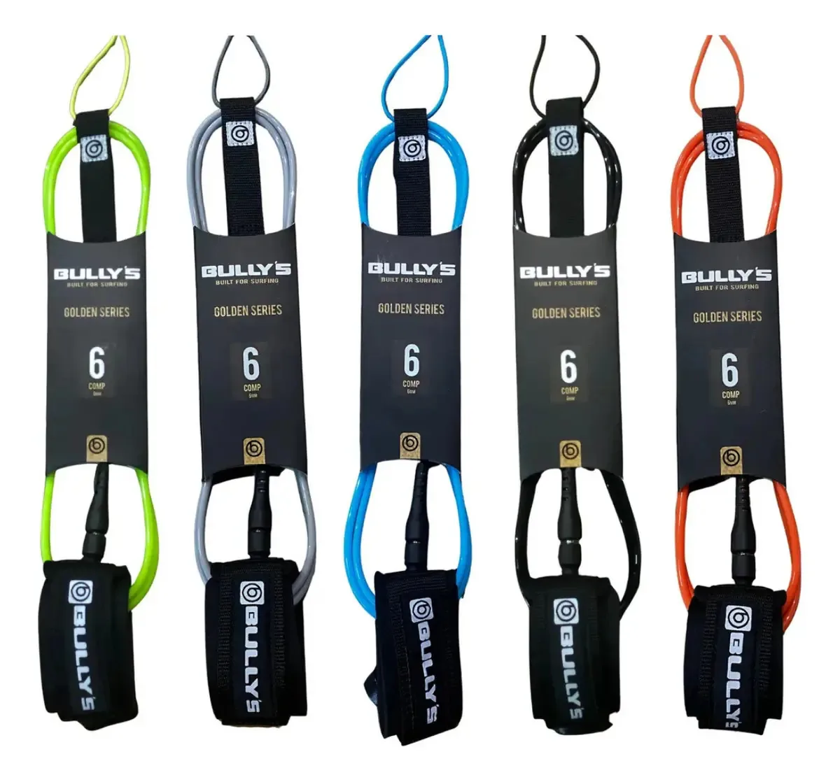 Leash Bullys Golden Competição 6' X 6mm Cordinha Cor Light Blue