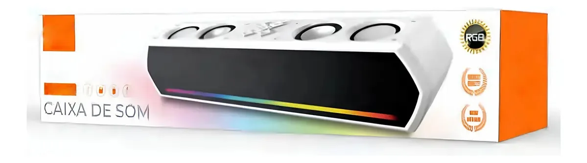 Soundbar DAGGERPILLAR KA-2211 Preto 2.0 8W Conectividade USB Smartphones
