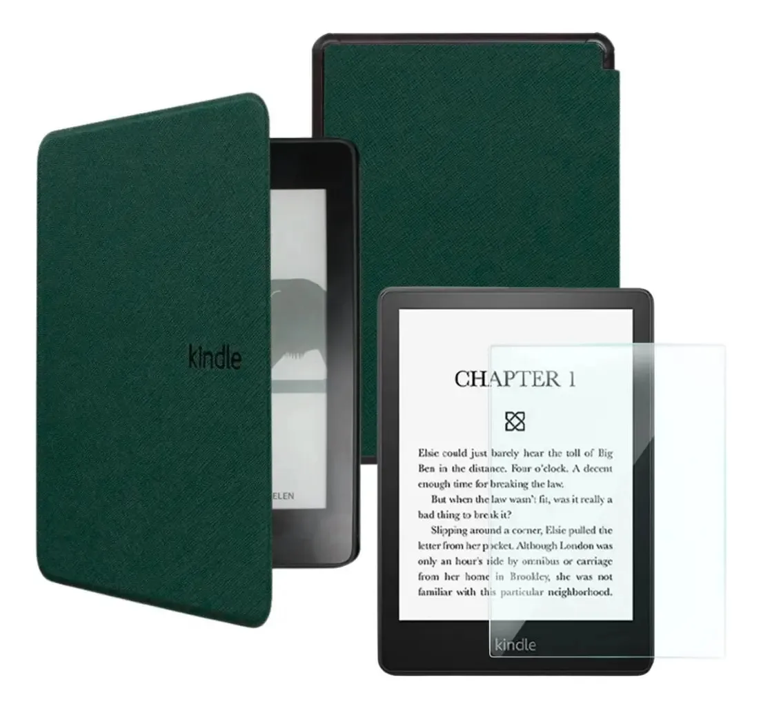 Capa Para Kindle 11 Geração 2022 Material Sintético + Vidro