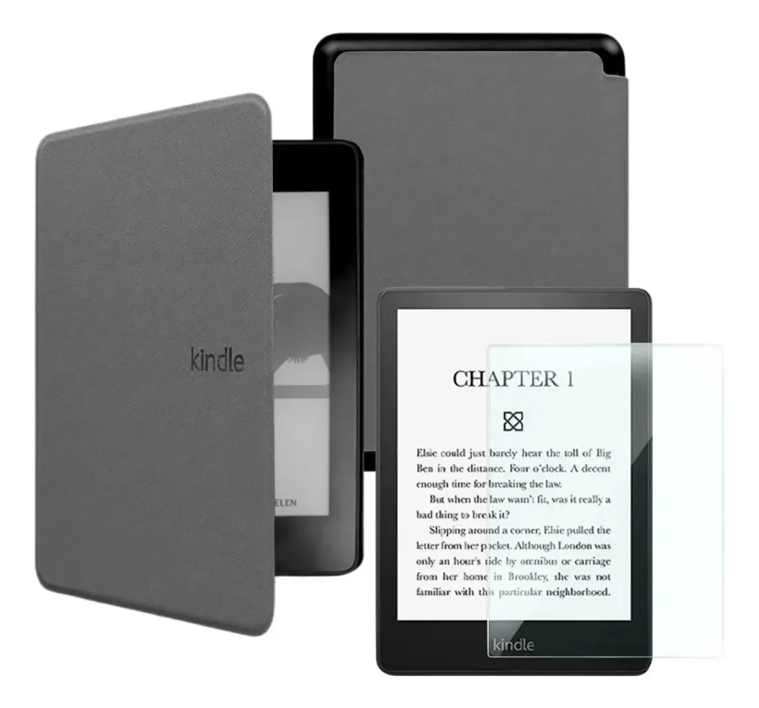 Capa Para Kindle 11 Geração Interior De Camurça + Película