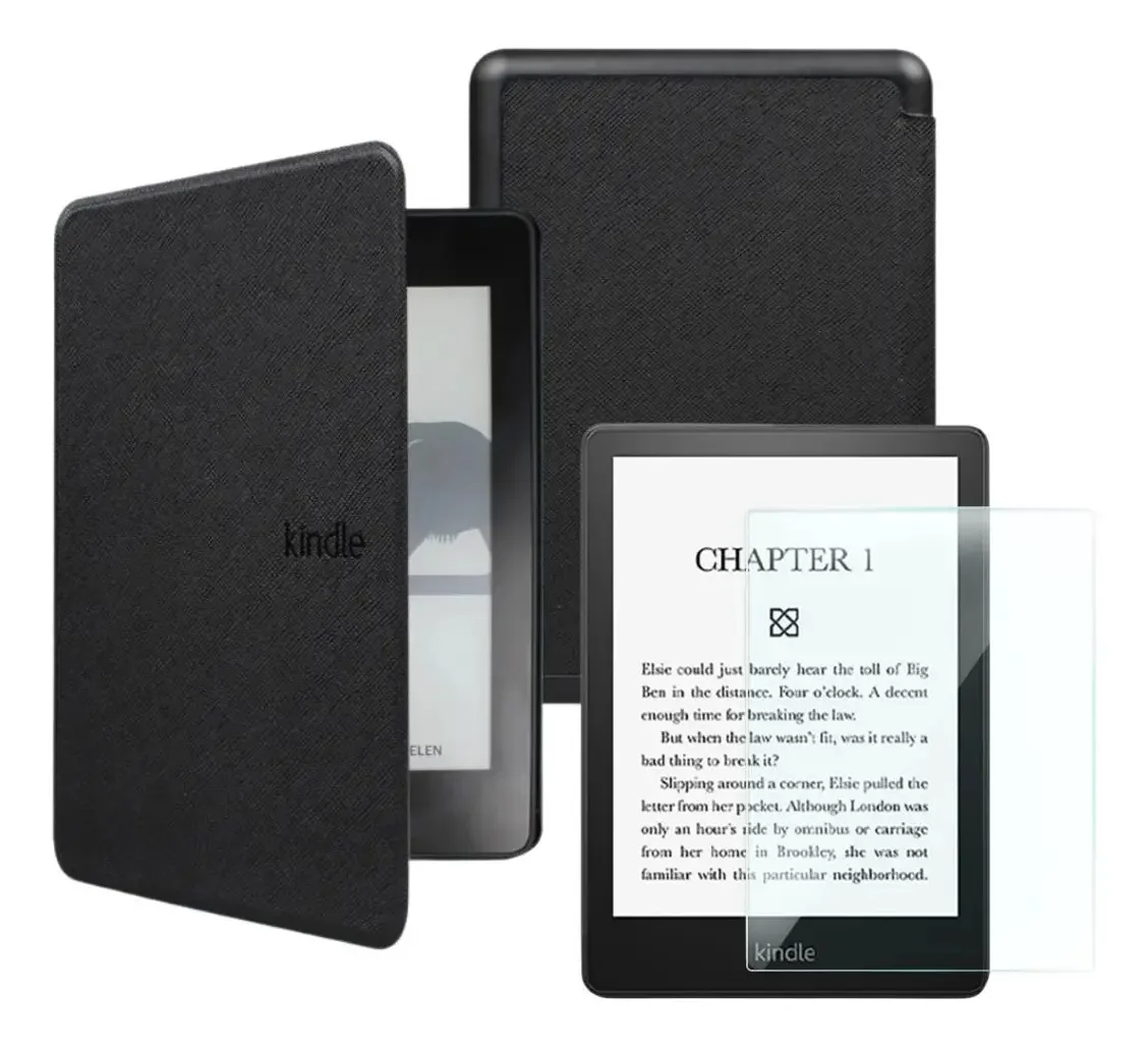 Capa Rígida Sem Alça Para Kindle 658 + Película Vidro