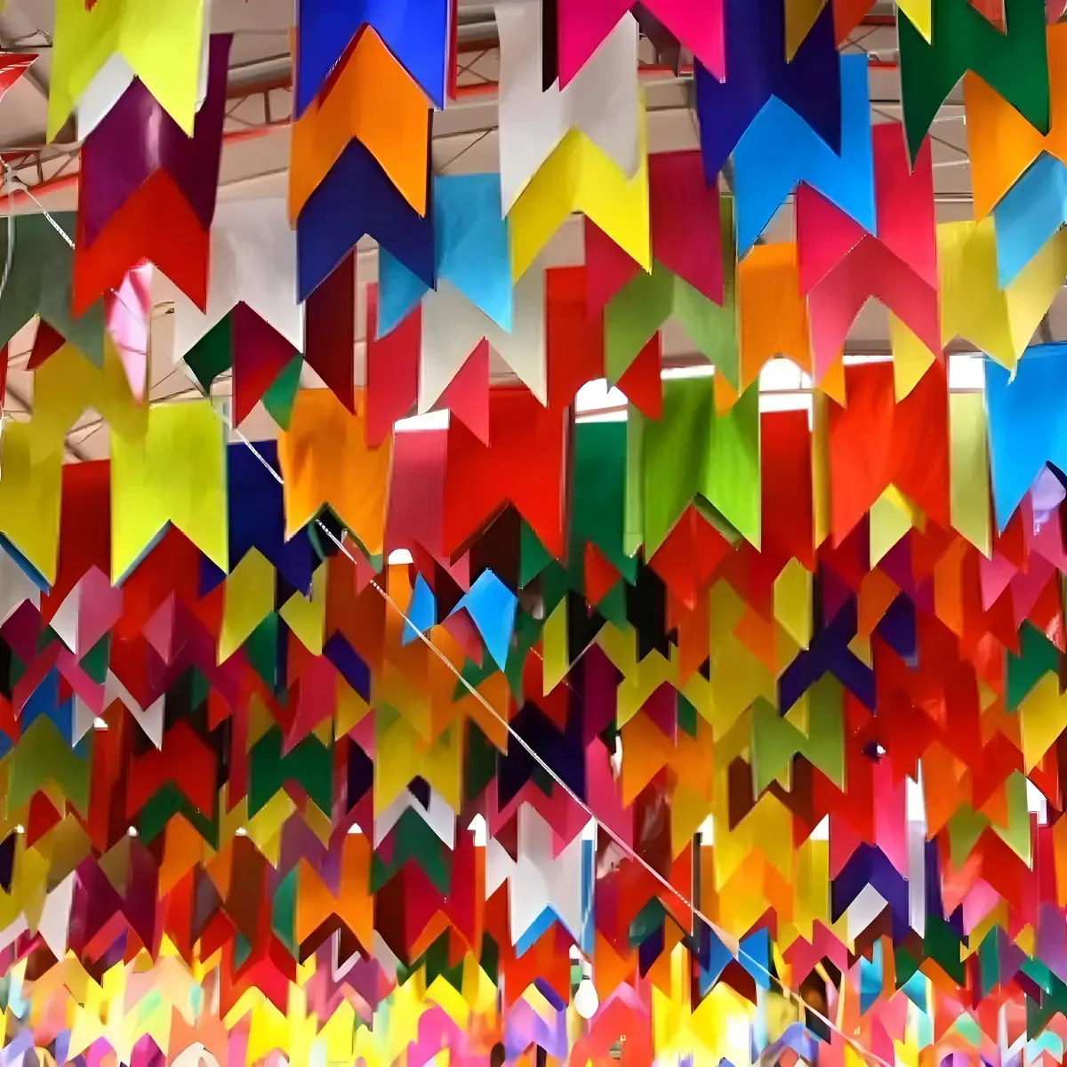 Bandeirinhas Plásticas Festa Junina 20m KLF Multicolorido