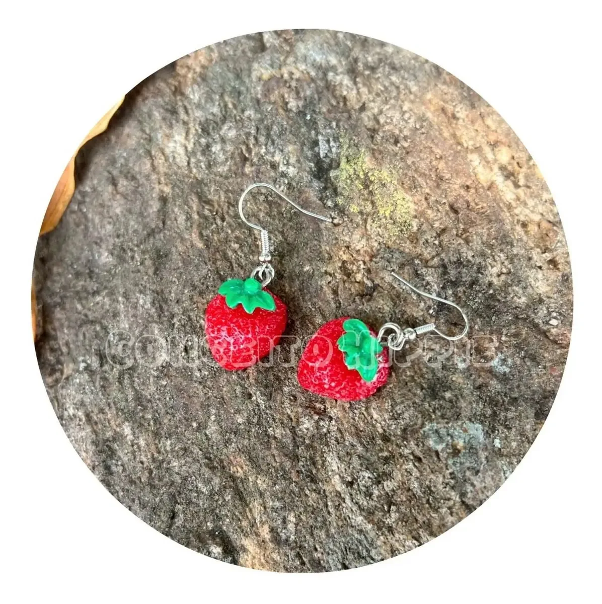 Brinco De Morango Frutinhas Fruta Vermelho
