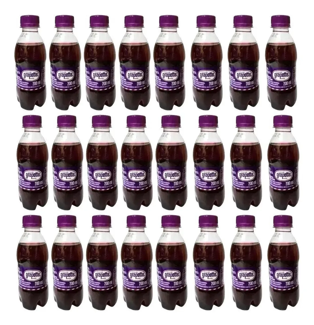 Kit 12 Unidades Refrigerante Grapette 200ml Framboesa