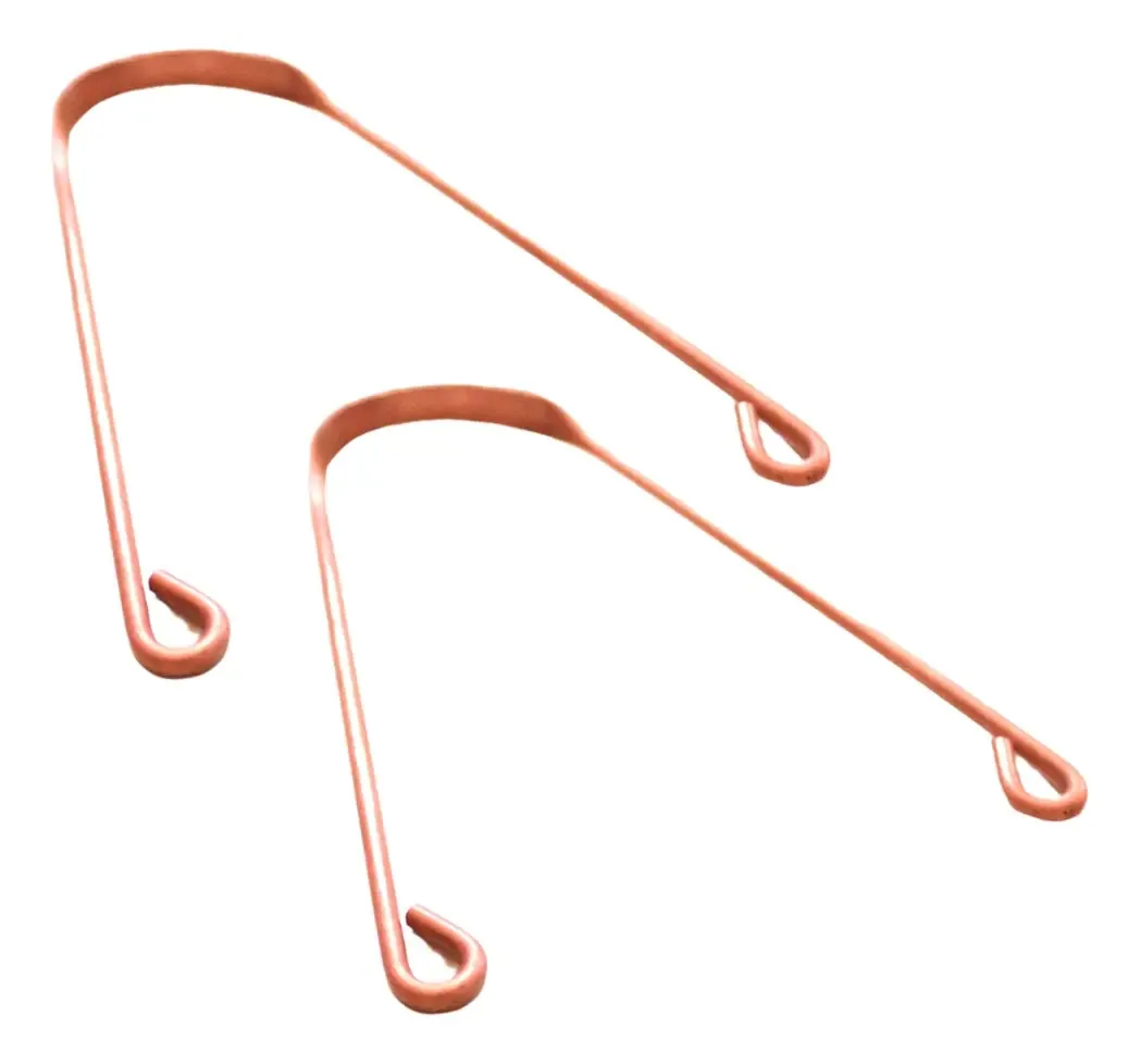 Kit com 2 Raspadores de Língua de Cobre Beegreen para Higiene Bucal