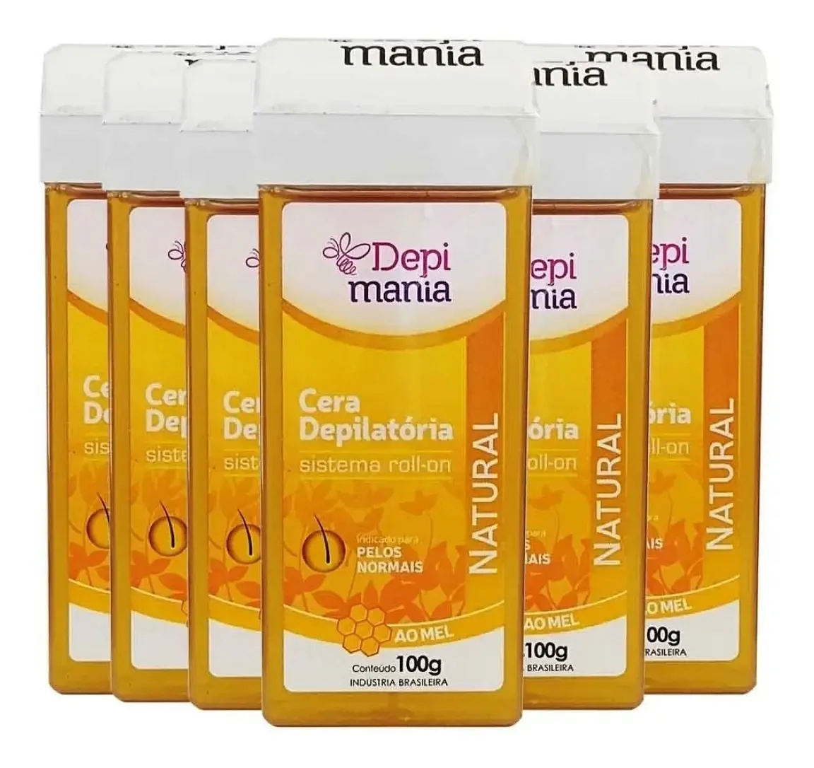 Depimania Cera Depil Roll On 100g Mel Natural