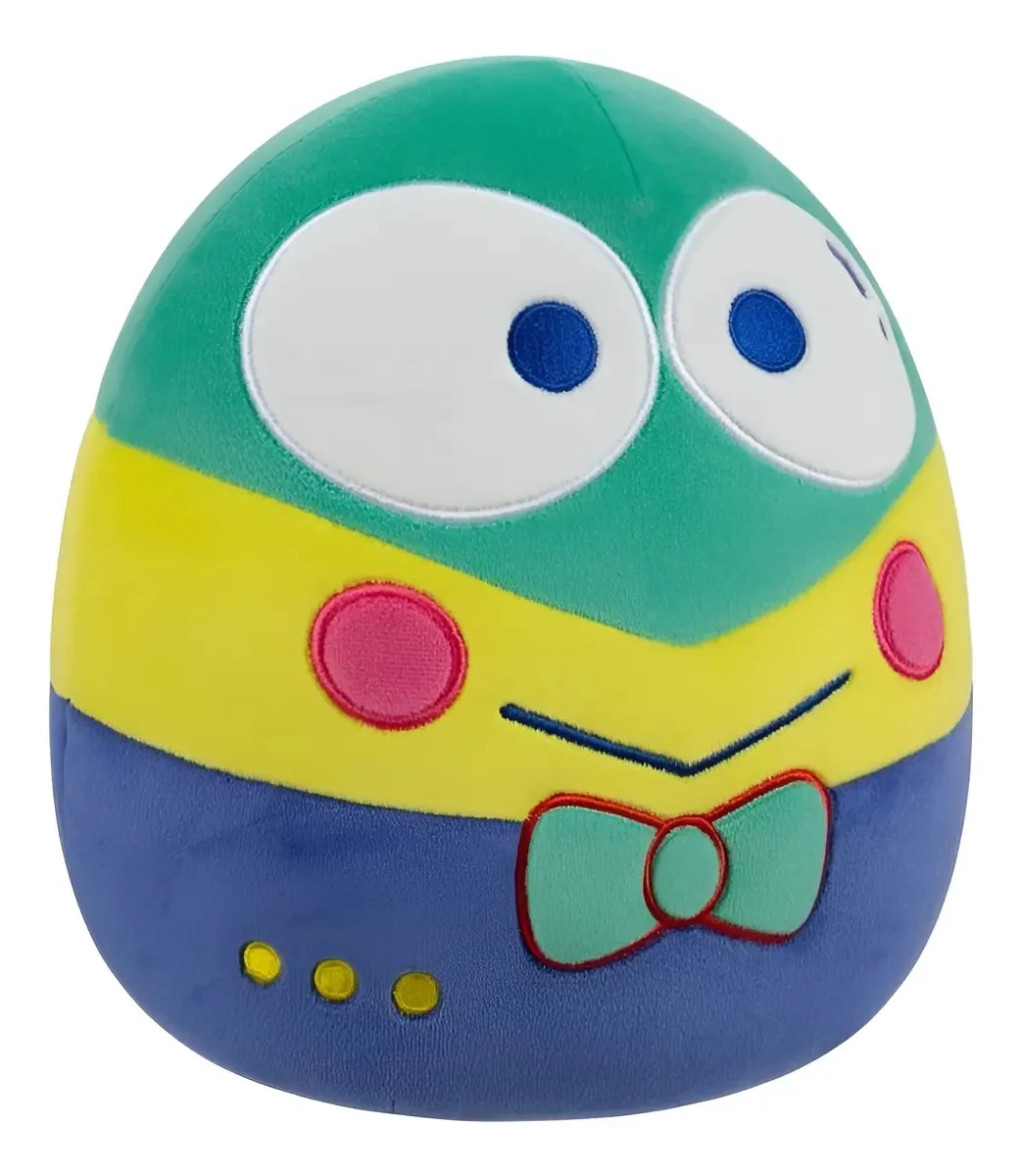 Bicho De Pelúcia Keroppi 20cm Squishmallows Sanrio Arcade Verde E Azul