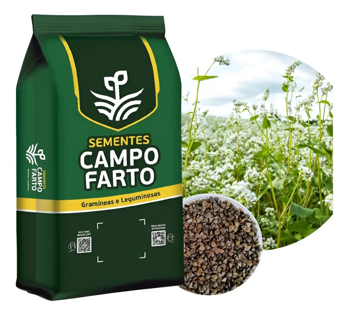 Semente de Trigo Mourisco Campo Farto para Plantio 5kg