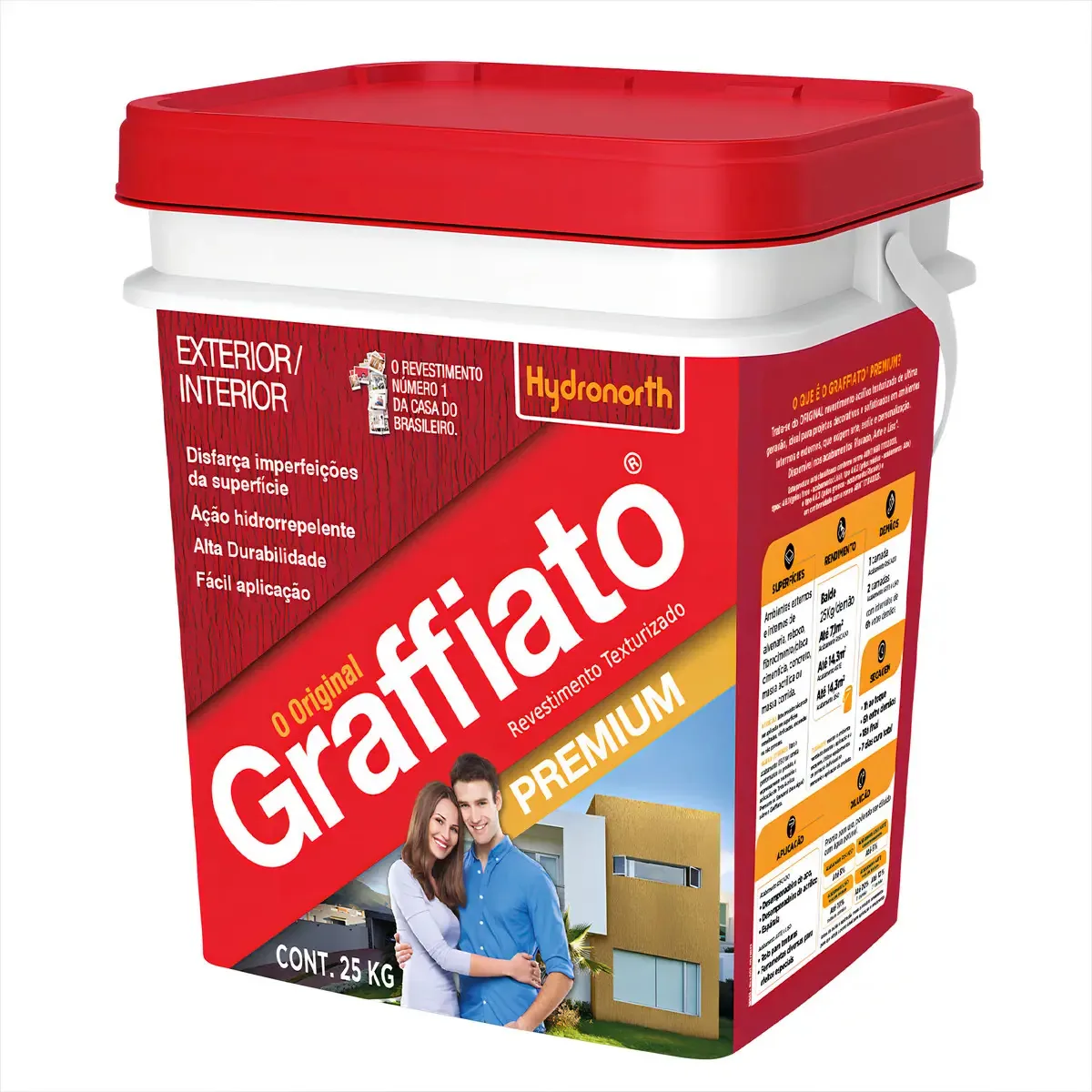 Graffiato Riscado Premium Hydronorth Antimofo Cores