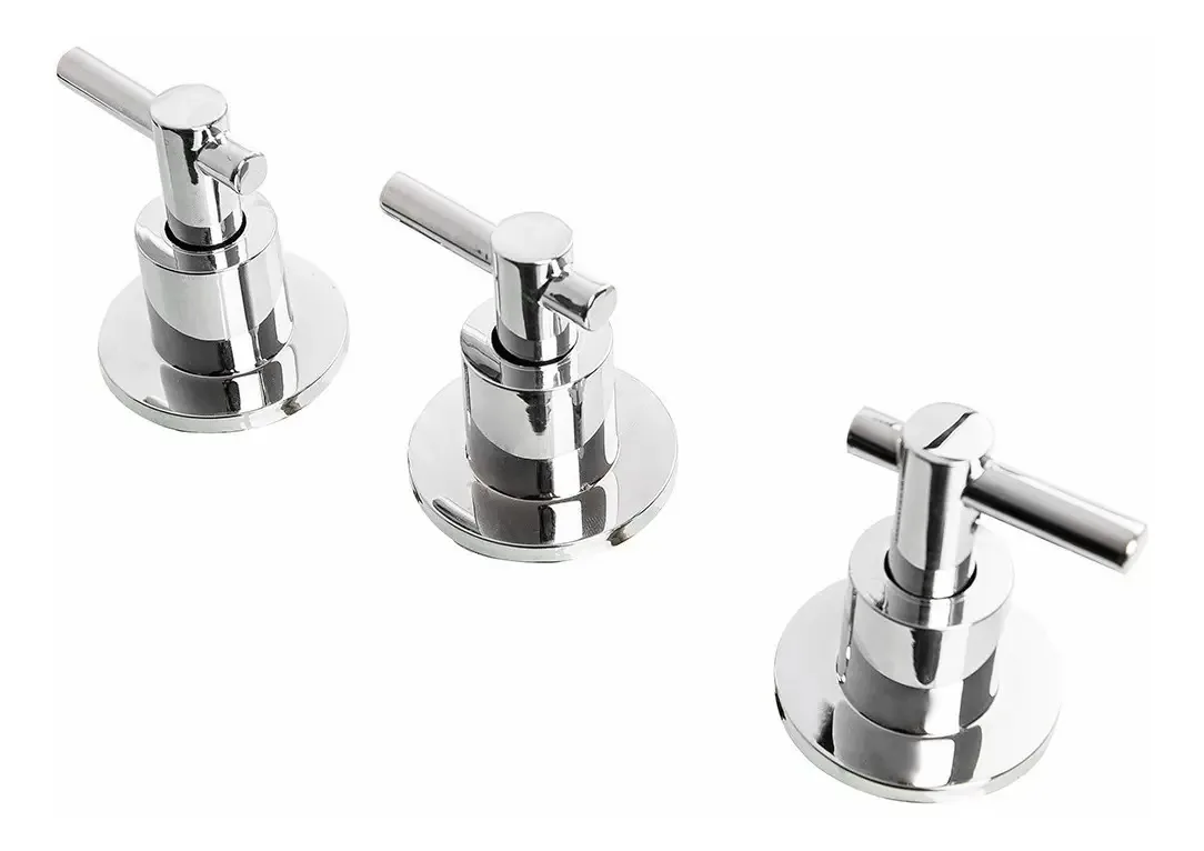 Torneiras para bidé com fecho cerâmico Aqualaf Lever - Napoli Silver Bathroom