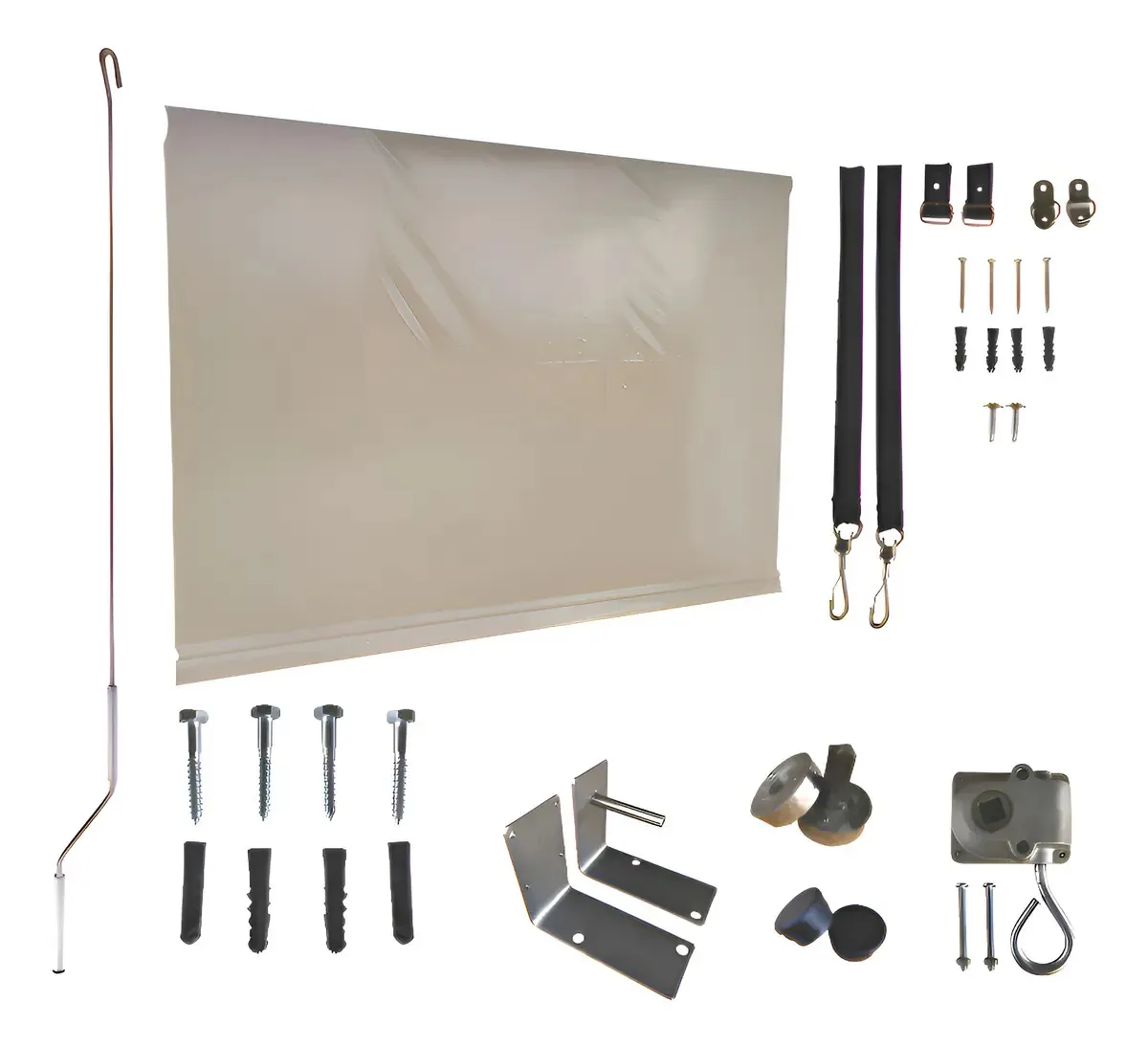 Toldo Retrátil Kit 2,00x2,50 (sem Tubos) Cor Bege