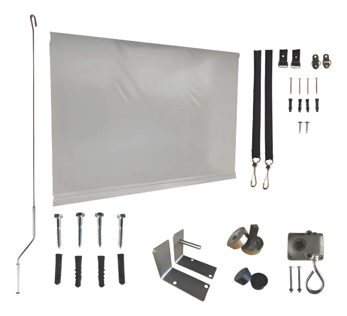 Toldo Retrátil Kit 2,20x2,60 (sem Tubos) Cor Cinza