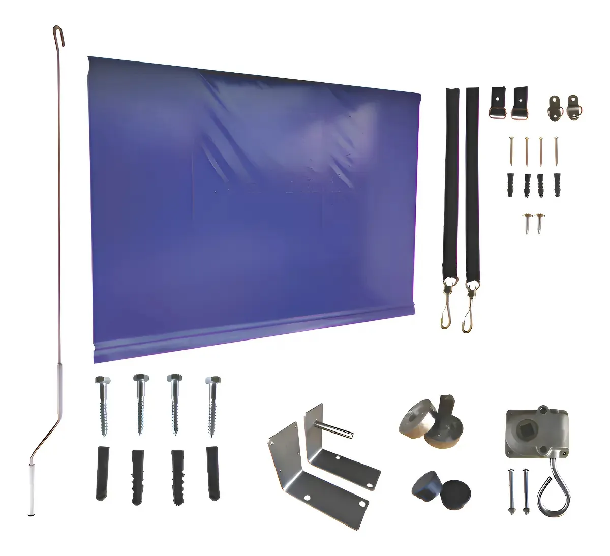 Toldo Retrátil Kit 2,85x1,90 (sem Tubos) Cor Azul