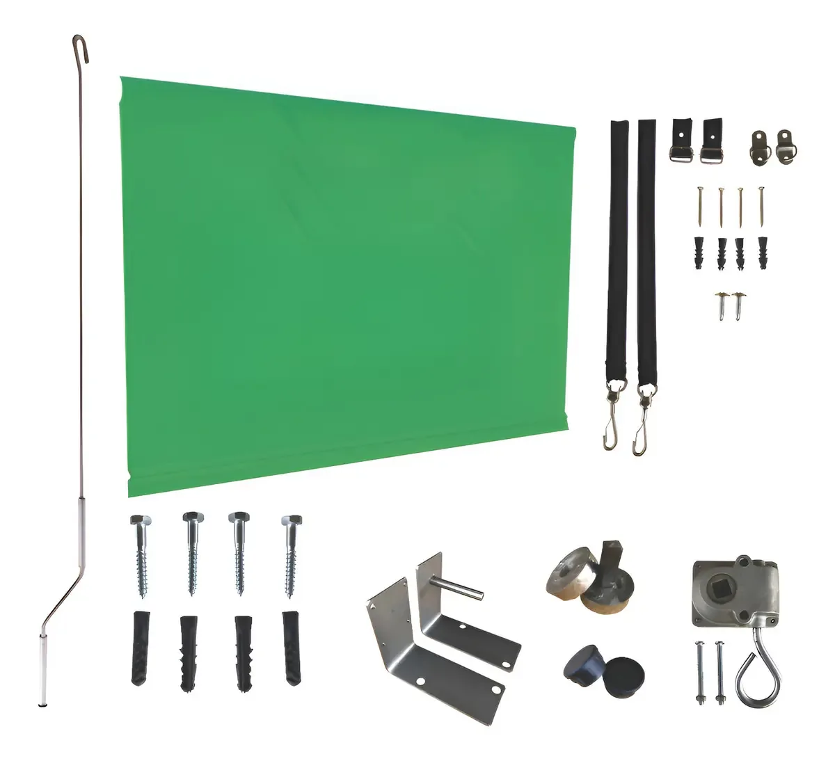 Toldo Retrátil Kit 2,85x1,90 (sem Tubos) Cor Verde