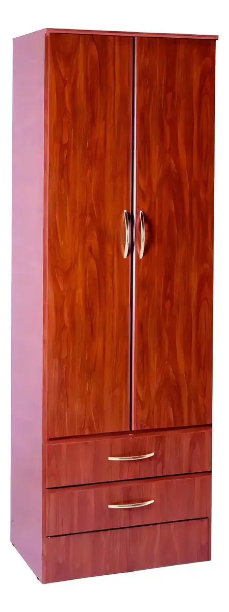Placa Ropero Platinum 2 Puertas 2 Cajones Correderas Metal Color Cedro