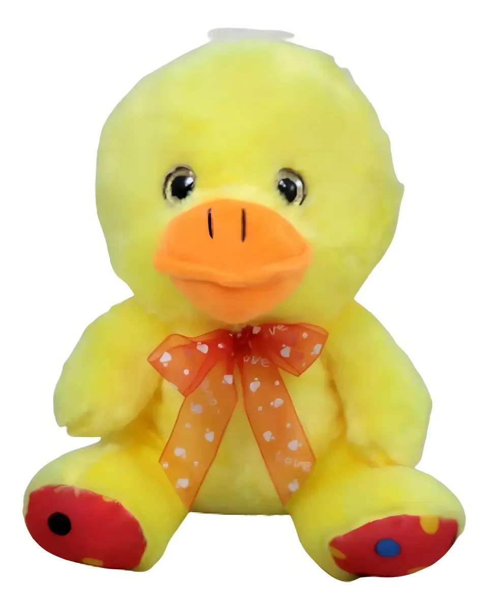 Pato Pelúcia Love 21 Cm Altura