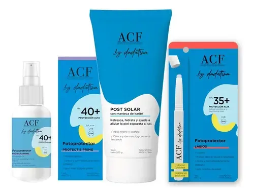 Conjunto de Cuidados Pré e Pós Solar por Acf Dadatina