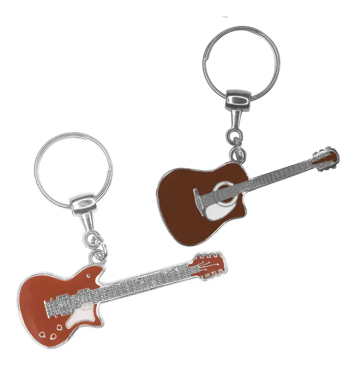 Kit 10 Chaveiros Musicais De Metal Lembrancinha Instrumentos Cor Variados