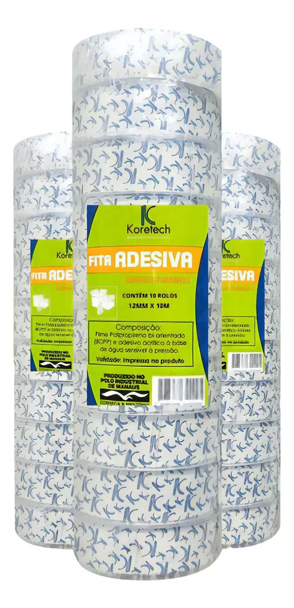 Fitas Adesivas Transparente Tamanho:12x10m Cx C/ 500 Rolos