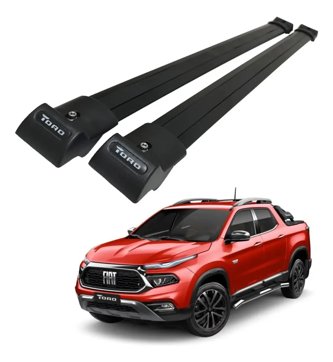 Travessa Teto Suporte Transversal Para Fiat Toro 2019 Combat Cor Preto