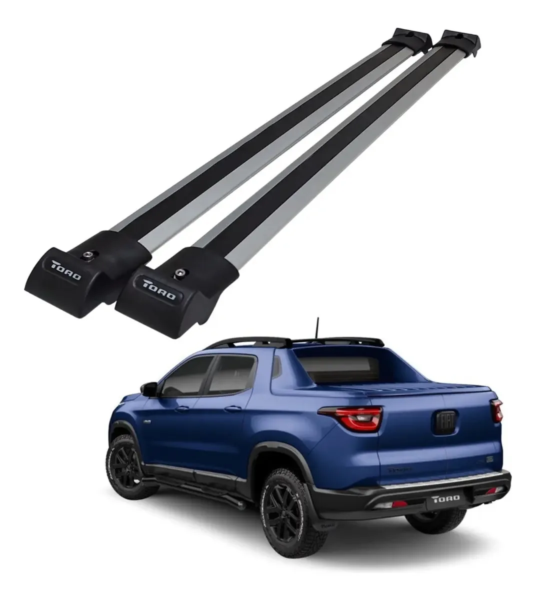 Travessa Teto Suporte Transversal Para Fiat Toro 2019 Combat Cor Prata