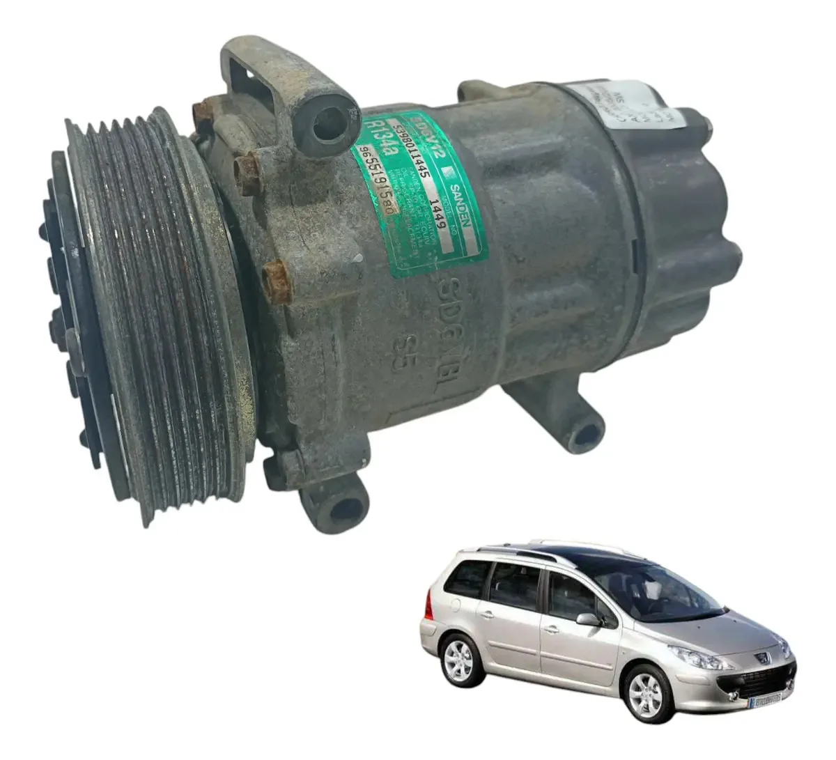 Compressor Ar Condicionado Peugeot 307 2005 ()