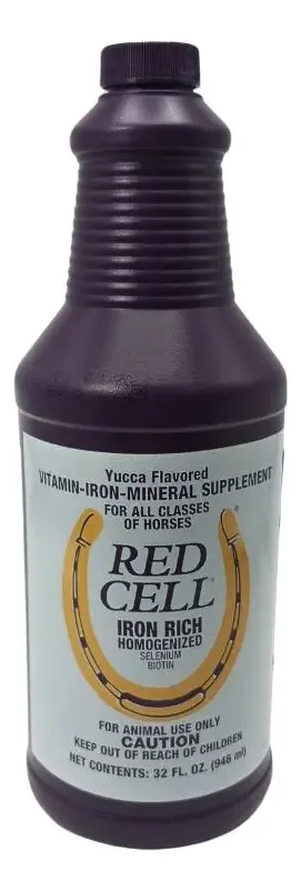 Red Cell Suplemento Vitamínico Líquido p/ Cavalos 946mL