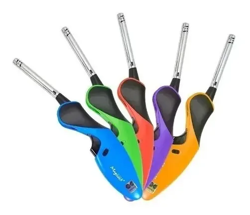 Encendedor Magiclick Cozinha Chama Dobrável Pettish Online Vc Cor Laranja