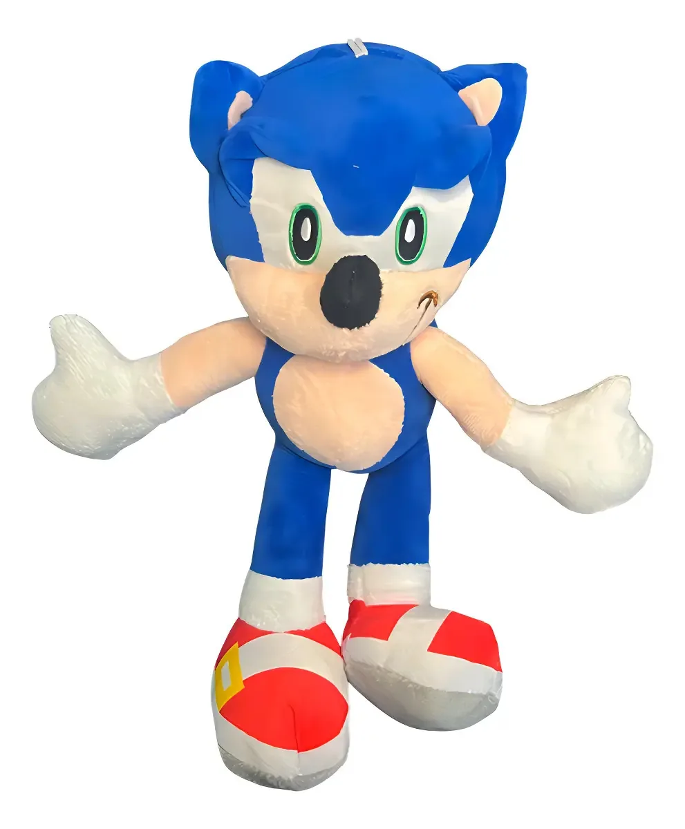 Pelúcia Sonic Azul 28cm M2M Ouriço dos Games