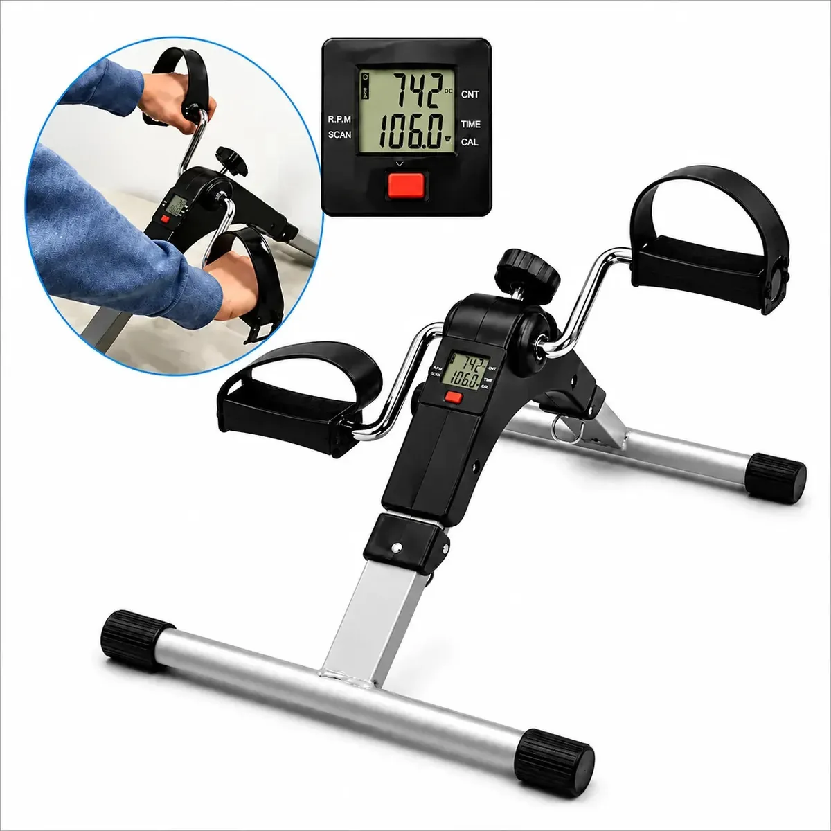 Mini Bicicleta Robomix Ergométrica Portátil para Reabilitação e Exercício