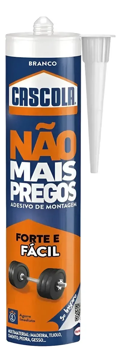 Cola Adesiva Montagem Cascola Monta E Fixa 360g Cor Branco