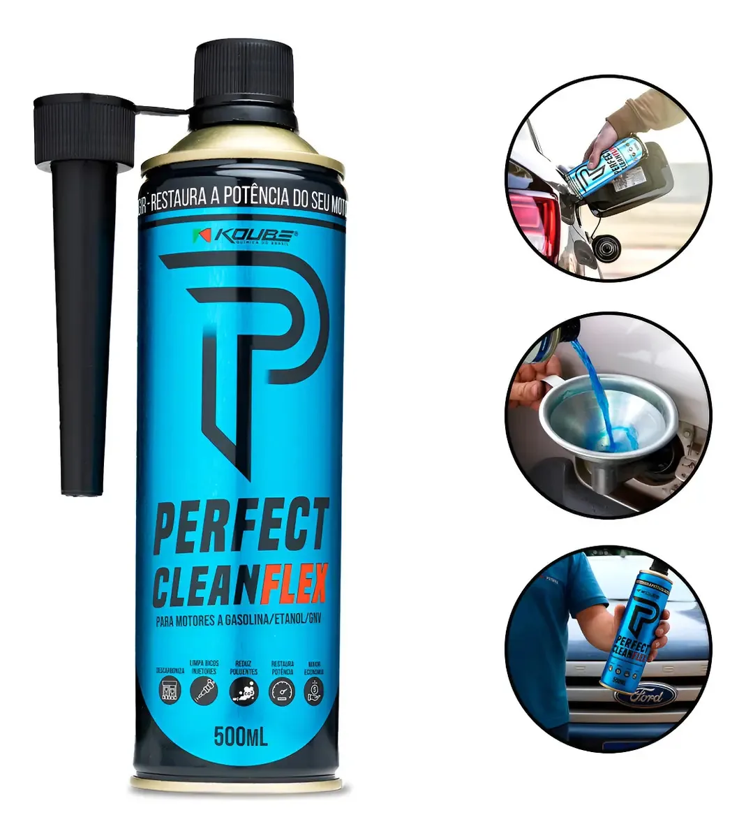 Aditivo Descarbonizante 500ml Perfect Clean Flex Koube
