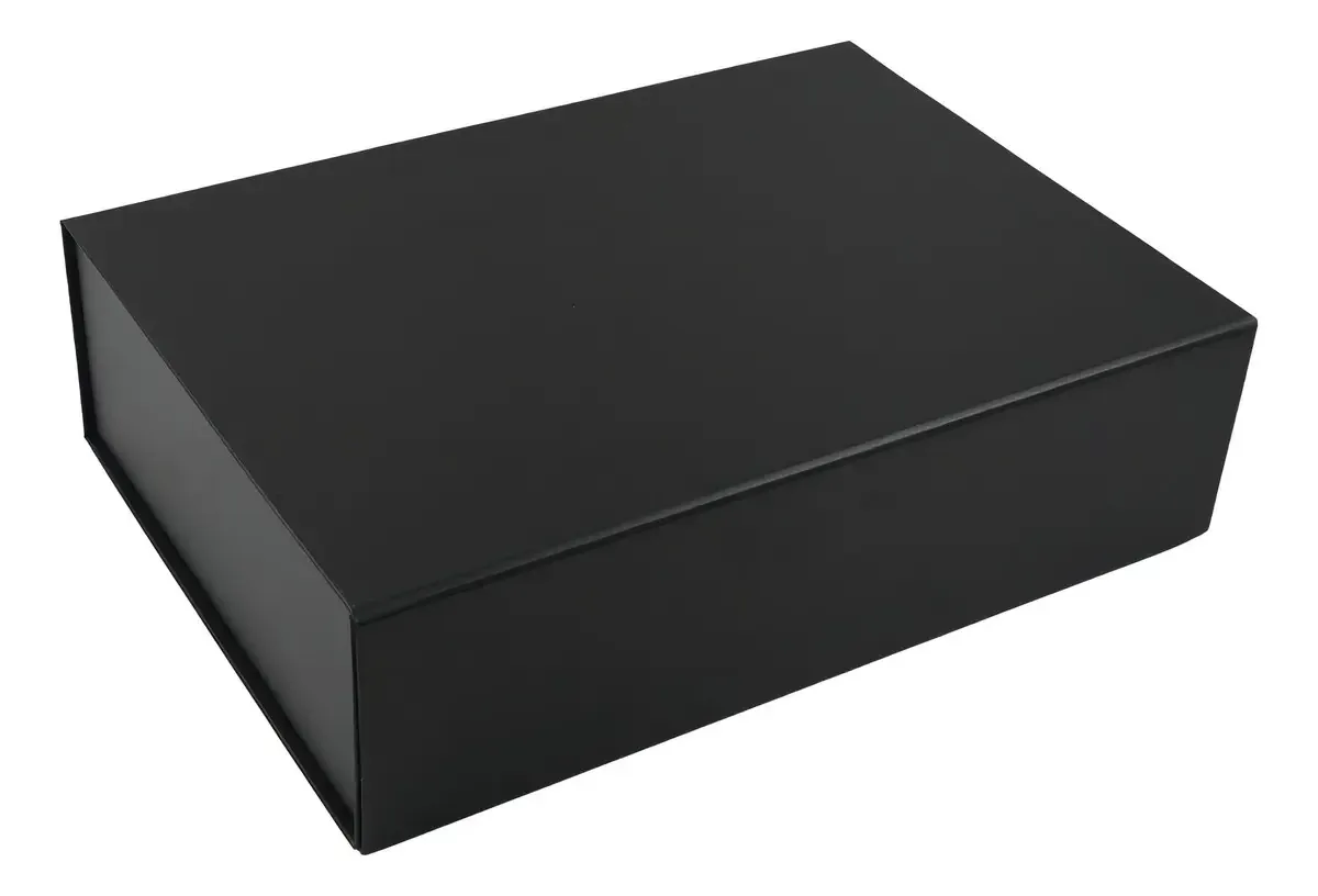 Kit 10 Caixas Presente Magnética 36x26x10 Rígida Luxo Cor Preto