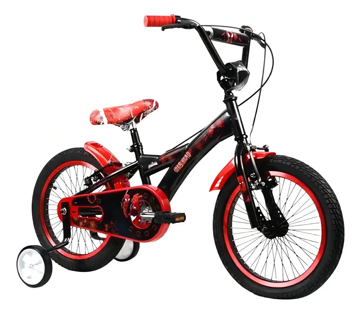 16 estabilizadores de raios de aço para bicicletas de estrada Spiderman