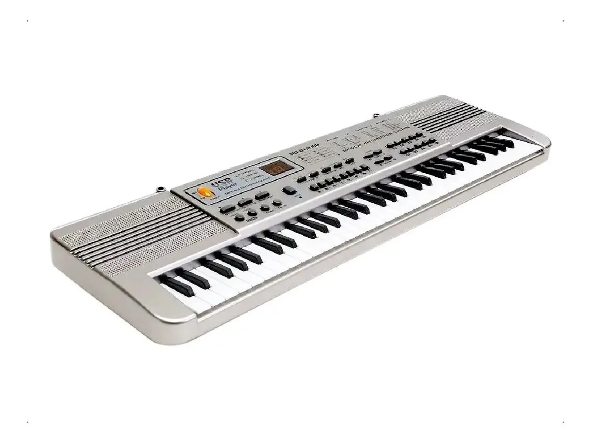 Teclado de órgão branco de 61 teclas MQ 813