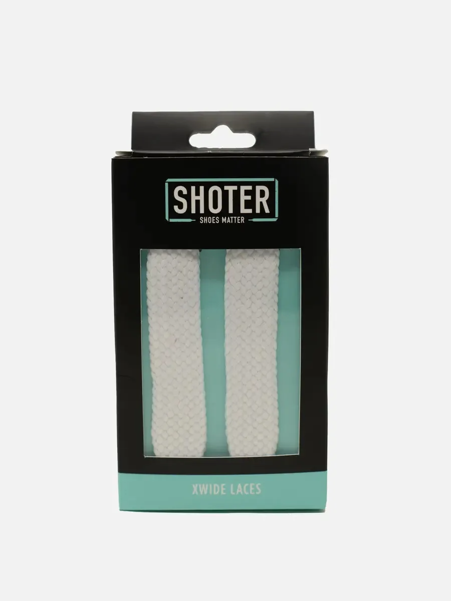 Cadarços brancos Shoter Xwide