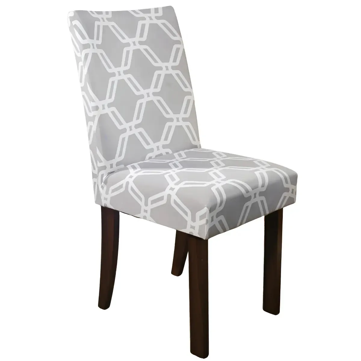 4 Capas Para Cadeira De Jantar Estampada Premium Full Cor Geo