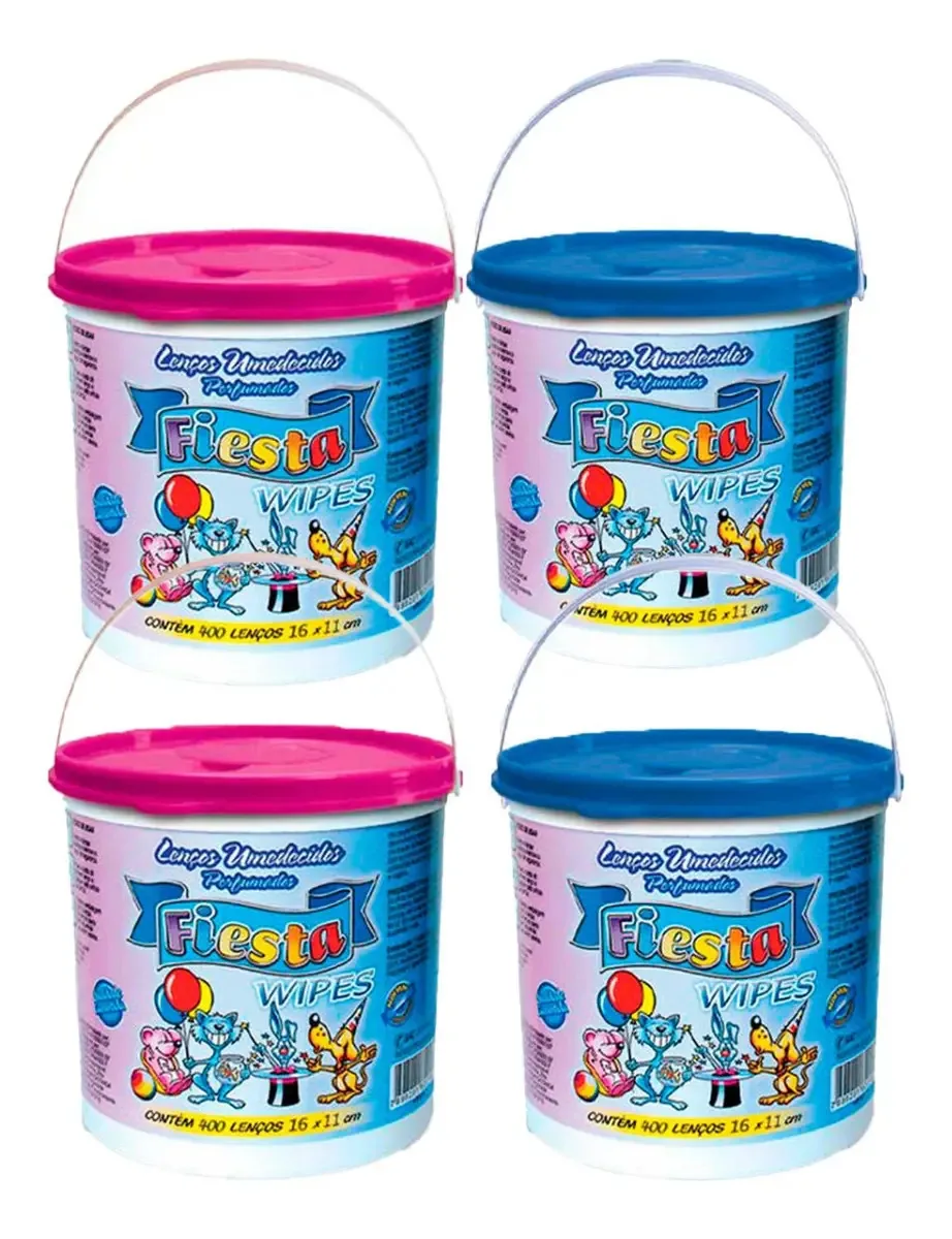 Toalhas umedecidas Maxi Confort Fiesta Baby 400 u