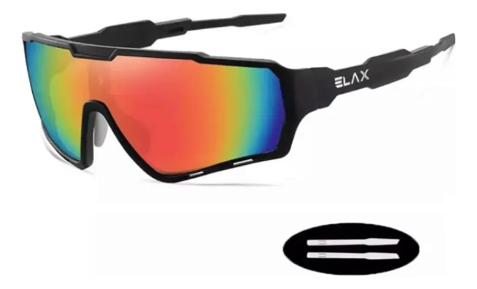 Óculos Espelhado Esportes Ciclismo Prot. Uv400 Degrade Verml