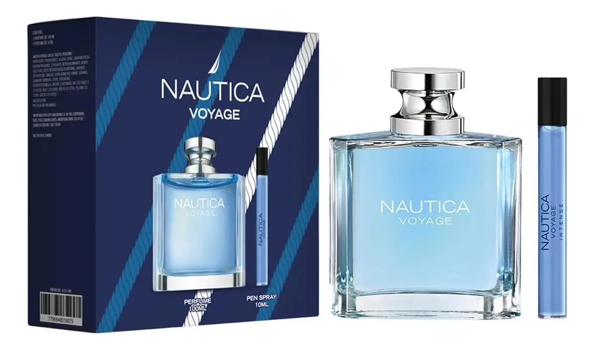 Conjunto de perfume masculino Nautica Voyage Edt 100ml + 10ml