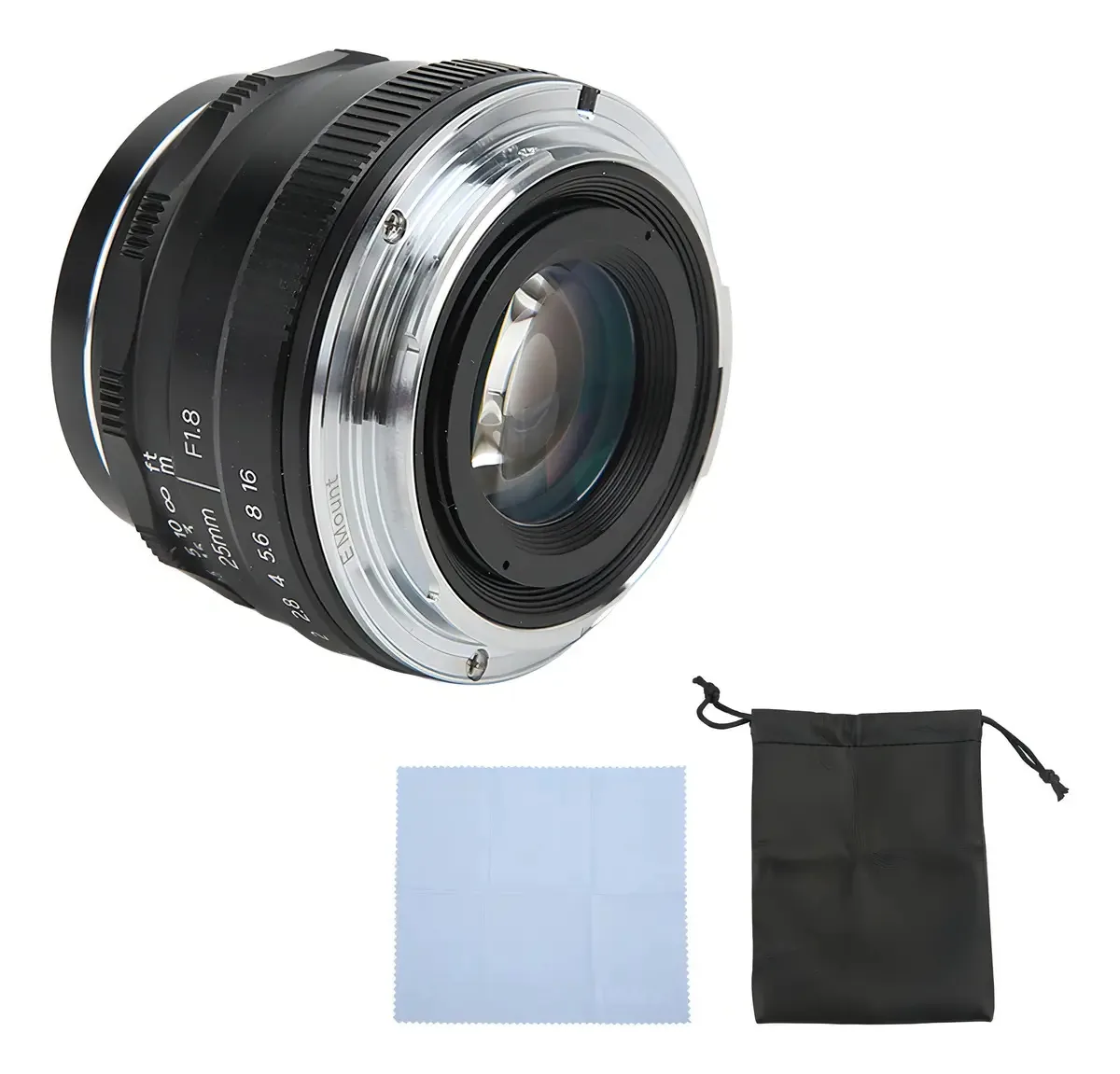 Lentes Naroote com foco manual e estojo incluído. Ideal para fotografia profissional.