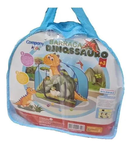 Barraca Infantil Dobrável Dinossauro Sem Bolas 85x74x94cm