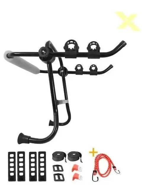 Transbike Porta Malas Para 2 Bicicletas Com Travas