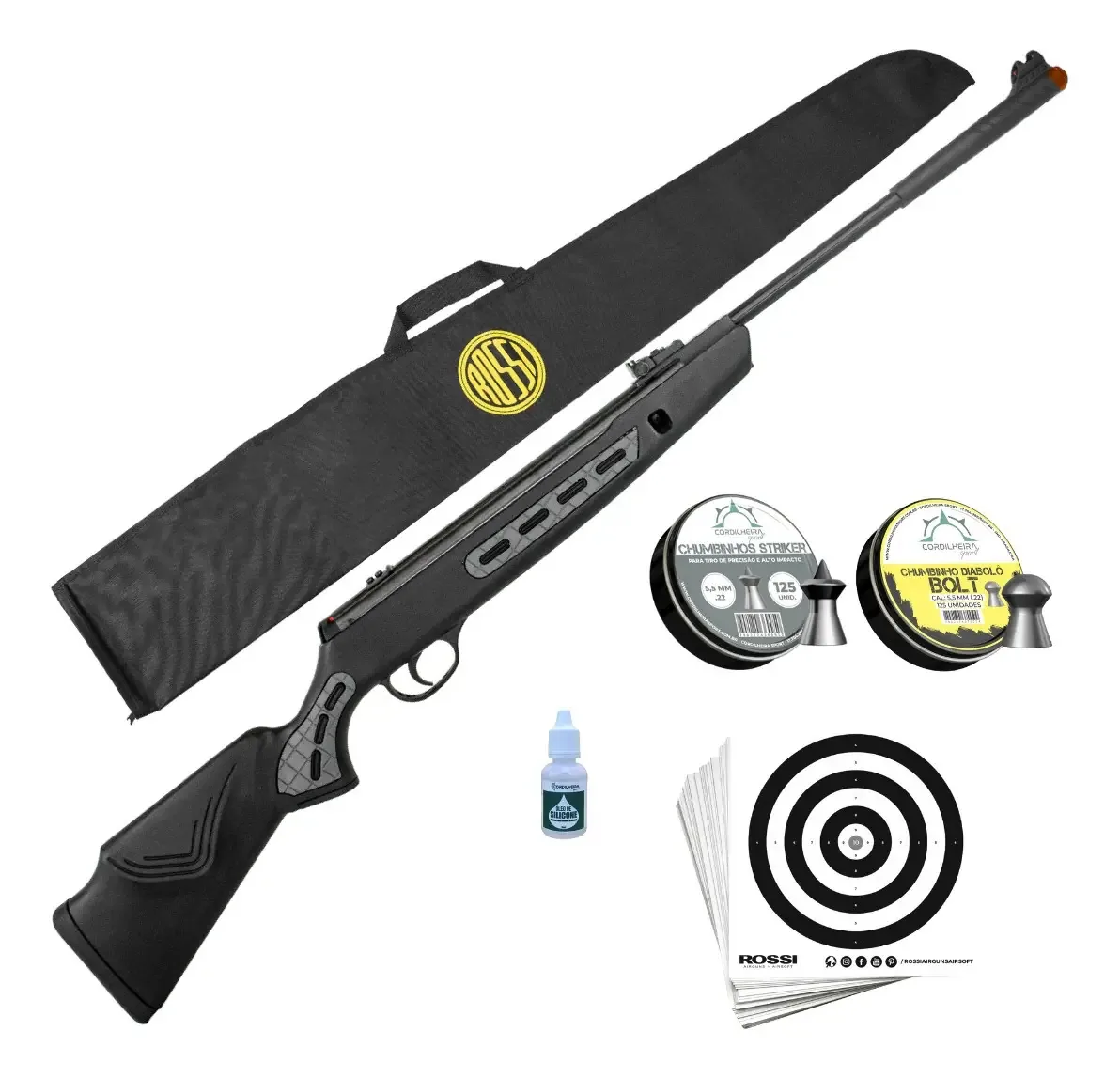 Carabina Striker 1000s Hatsan Pressão Gásram Calibre 5,5mm Preto 1397 Mm
